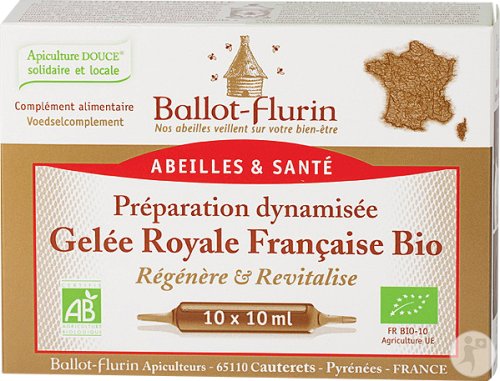 Ballot-Flurin Gelée Royale Française Bio Ampoules 10x10ml