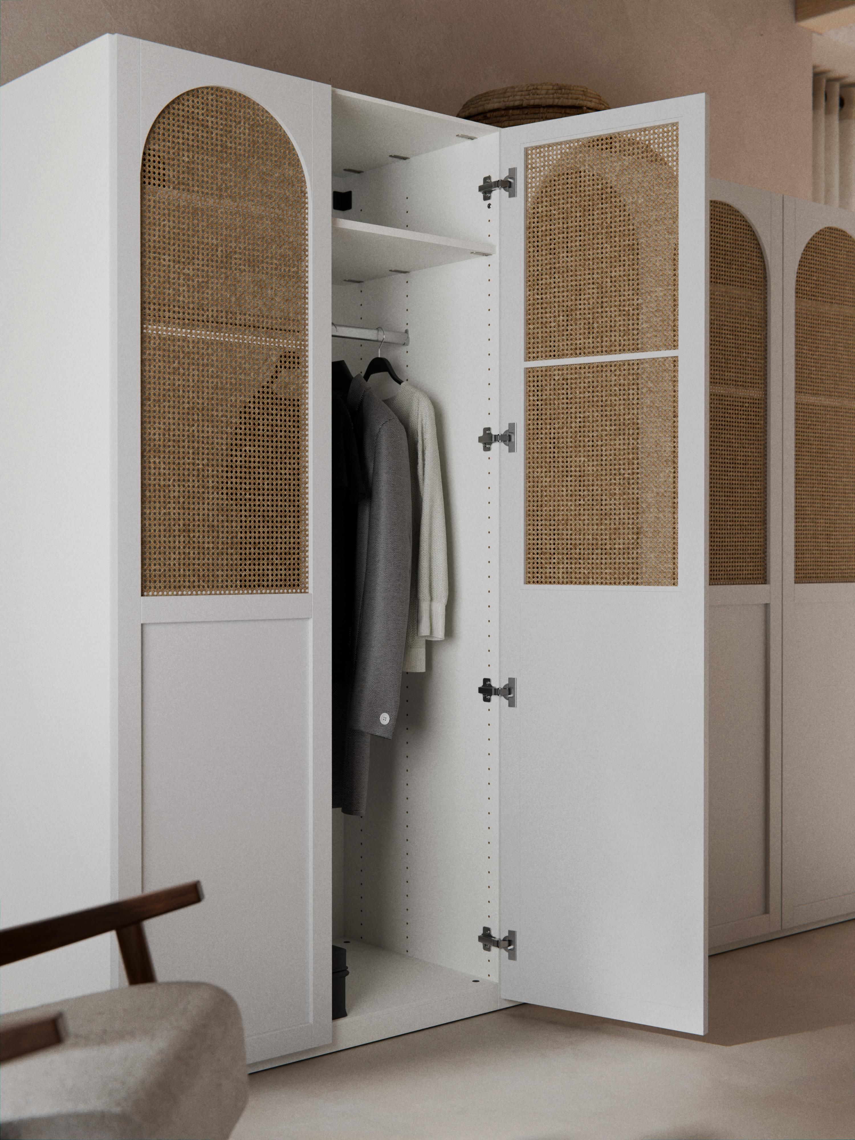 Modulaire draaideurkast Jeanne, 250 cm breed, diverse opties