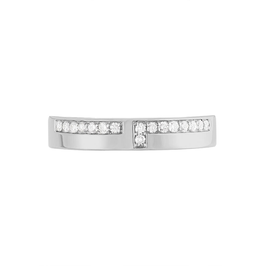Alliance Boree Or Blanc Diamant