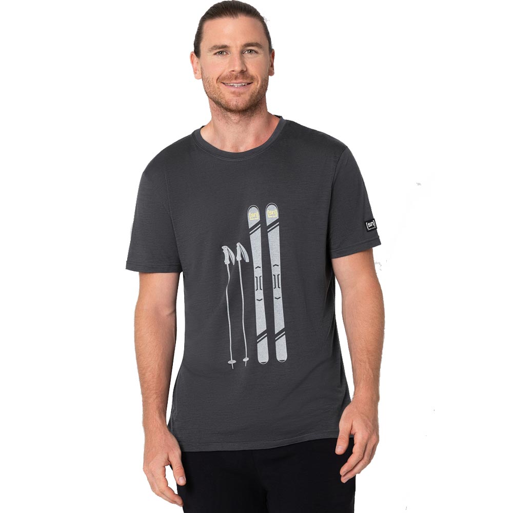 super.natural Skiing Gear T-Shirt Herren pirate grey
