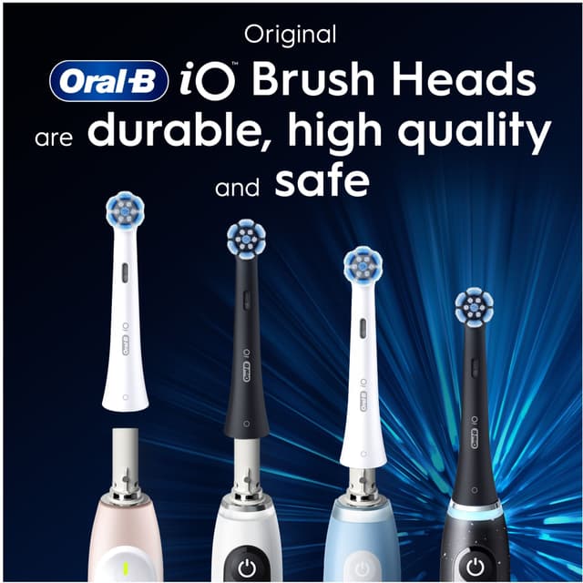 Oral-B iO Gentle Care tandbørstehoved 6-stk 599214 (sort)