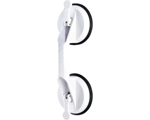Zuignaphandvat met 2 zuignappen, wit