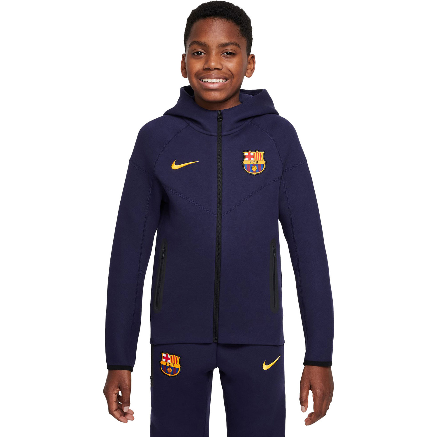 Nike FC Barcelona Tech Fleece Hoody Kids
