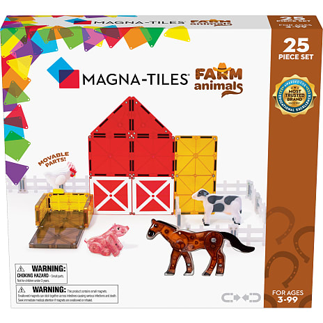 Magna-Tiles magnetisk byggesæt - 25 dele