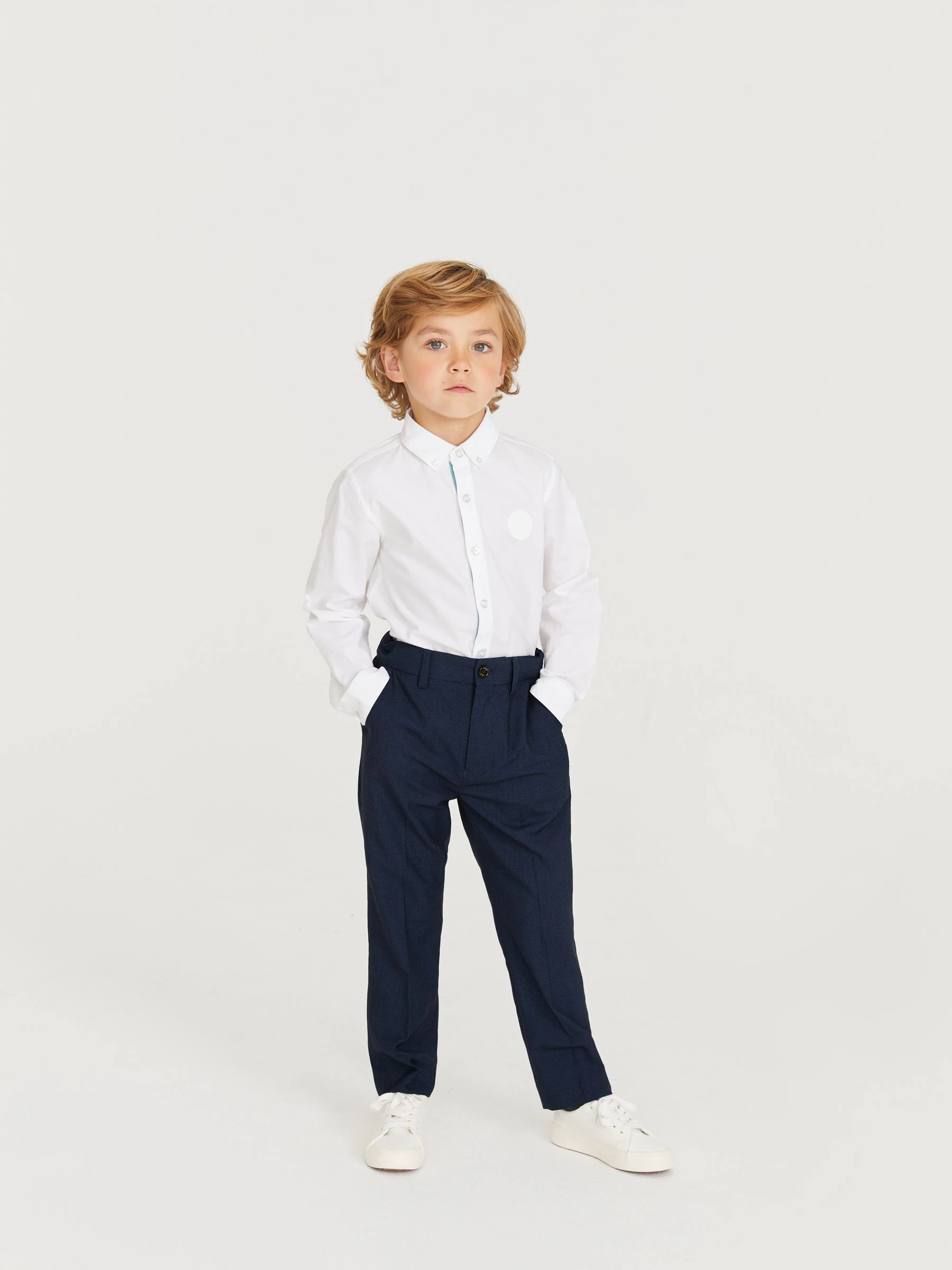Marineblauw - Baker By Ted Baker kostuumbroek