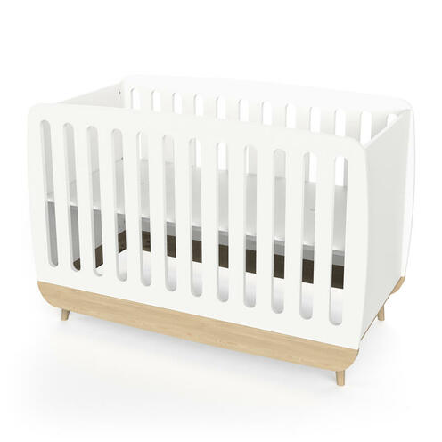 Lit bébé 60x120cm FIRMIANA Blanc - CBA Meubles