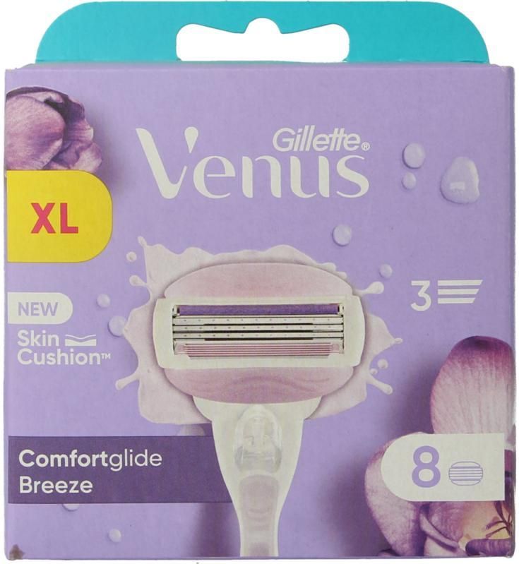 Gillette Venus Comfortglide Breeze Navulmesjes - 8 stuks