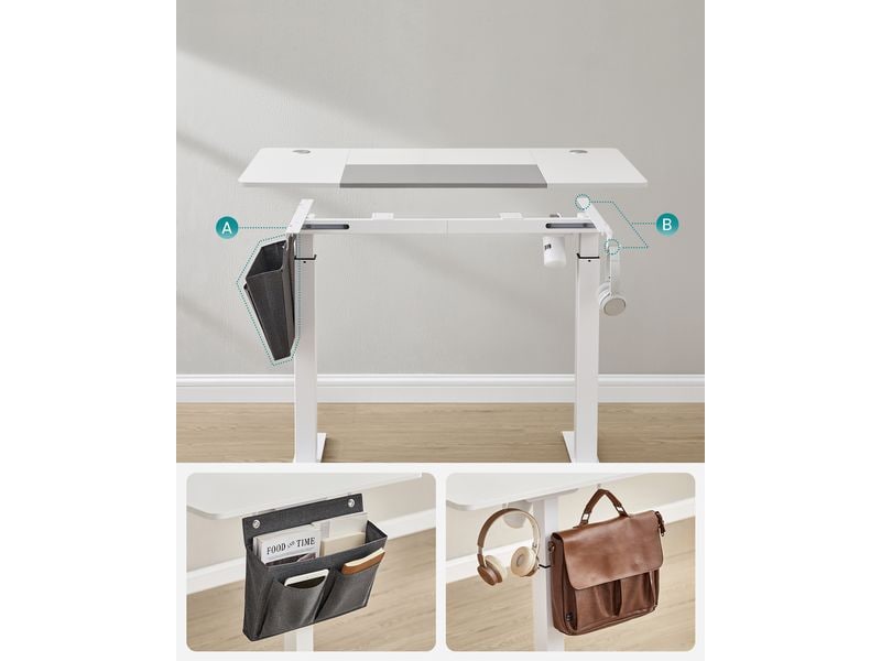 Songmics Stehtisch 120 x 60 cm, höhenverstellbar Bürotisch