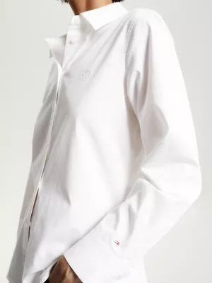 Camisa de corte regular com monograma TH