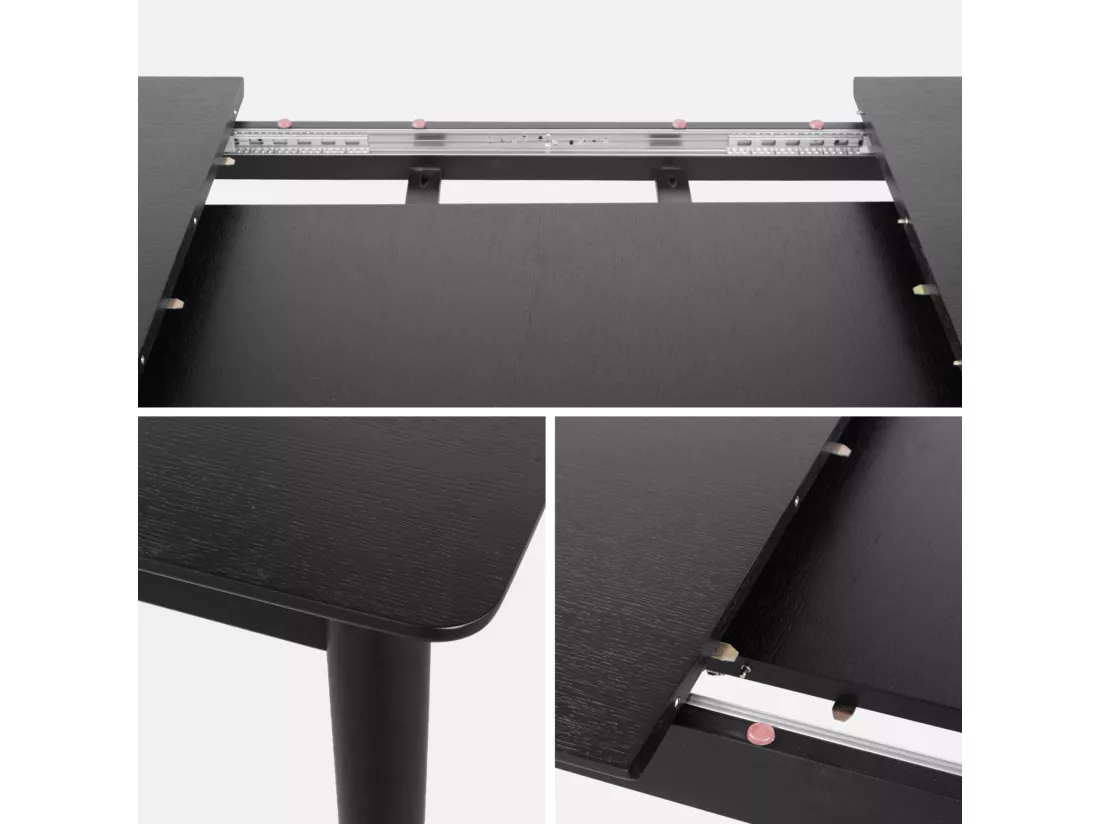 Table à manger extensible rectangulaire Lina. 6 à 8 places. 160 à 210cm