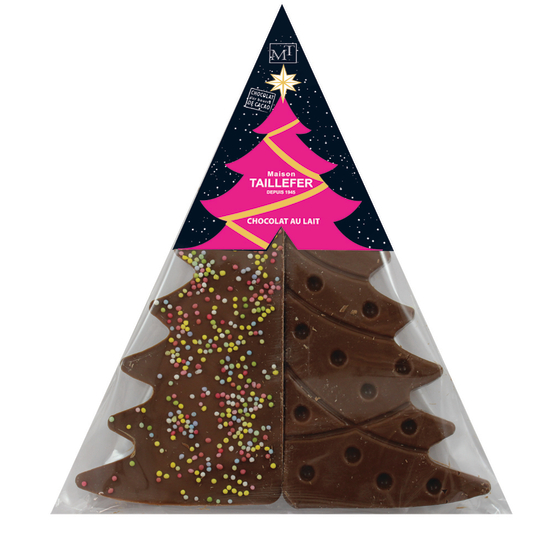 Sapin à déguster au chocolat au lait - 100 g