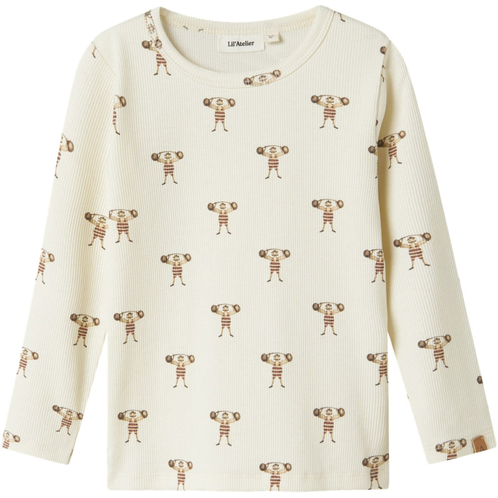 Køb Lil'Atelier Turtledove Strong Man Nmmlavo Enk Ls Slim Top Lil