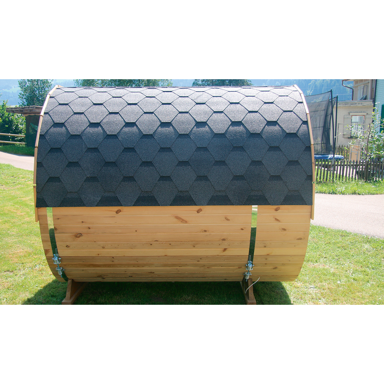 Sonnenkönig Fasssauna Thermo Pinie 6 Plätze