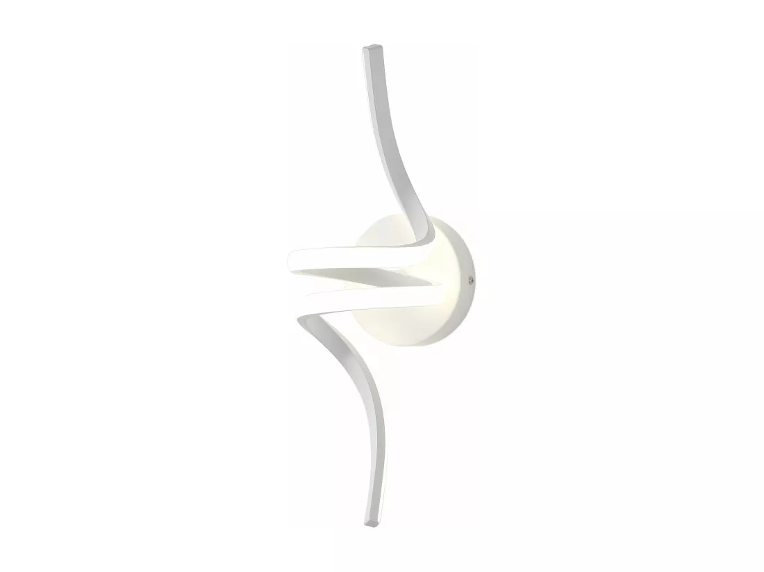 NETTLIFE Applique murale LED d'intérieur blanc moderne 7W pour escalier Blanc chaud 3000K