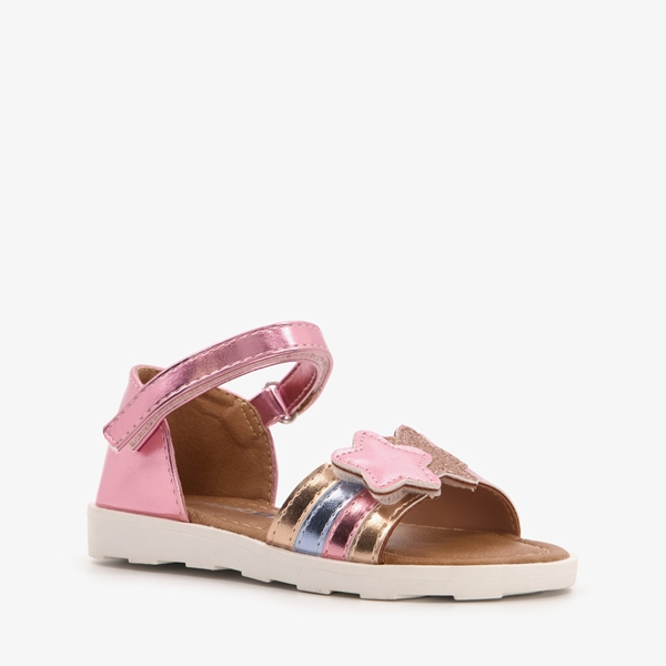 Blue Box meisjes sandalen roze metallic