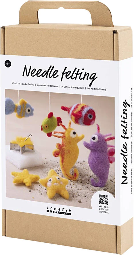 Creativ Company DIY Kit Nålefiltning, Dyr i vandet