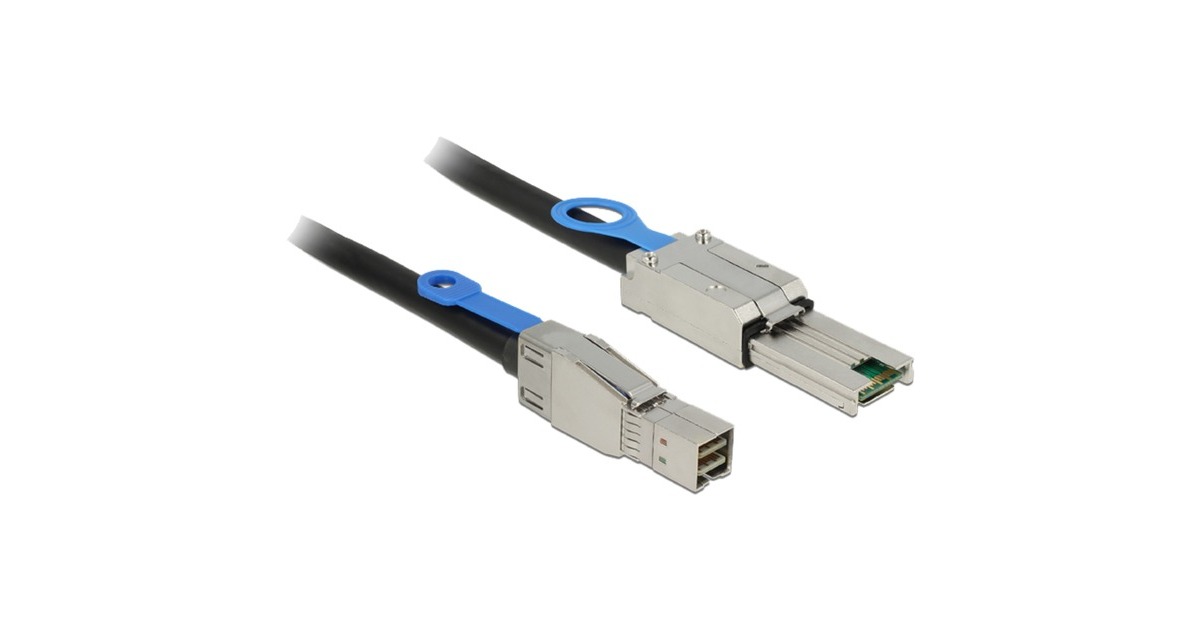 DeLOCKCable Mini SAS HD SFF-8644 > Mini SAS SFF-8088, 2m kabel  (83735)