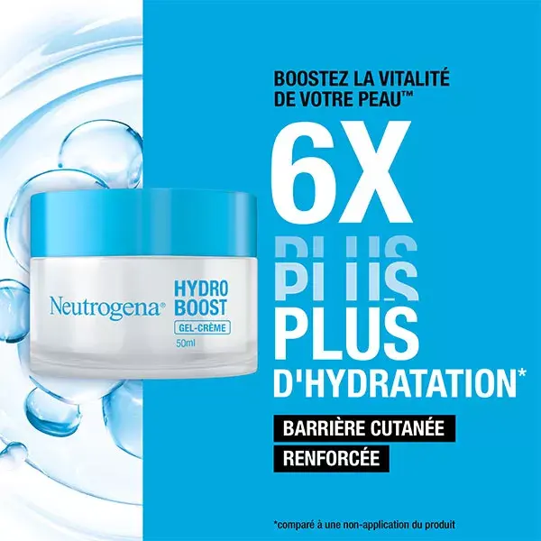 Neutrogena Hydro Boost Gel-Creme Creme Hidratante para Pele Sensível - Embalagem com 2 unidades de 50ml
