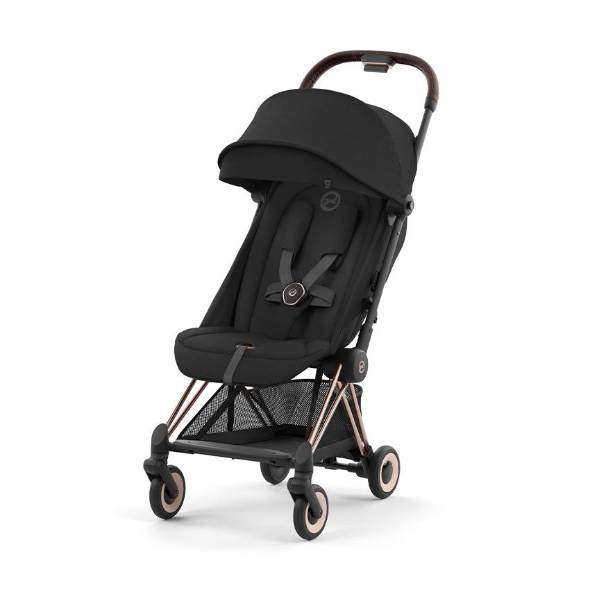 Poussette ultra-compacte Coya rosegold/sepia black - Ecru