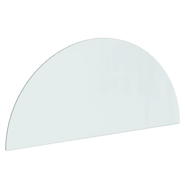 vidaXL Peis glassplate halvrund 1200x500 mm