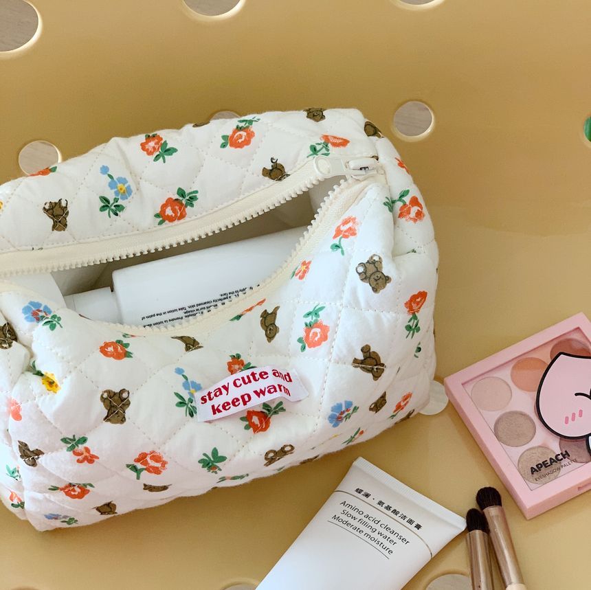 Olsin - Floral / Bear Travel Makeup Bag (verschillende designs)