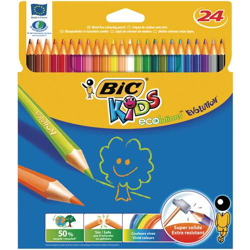 BIC® KIDS ecolutions™ EVOLUTION® Farbstift-Sets