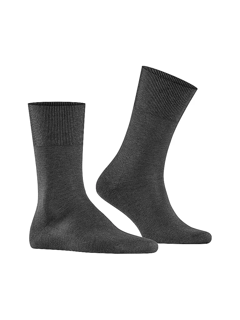 FALKE Socken FIRENZE antracite melange grau