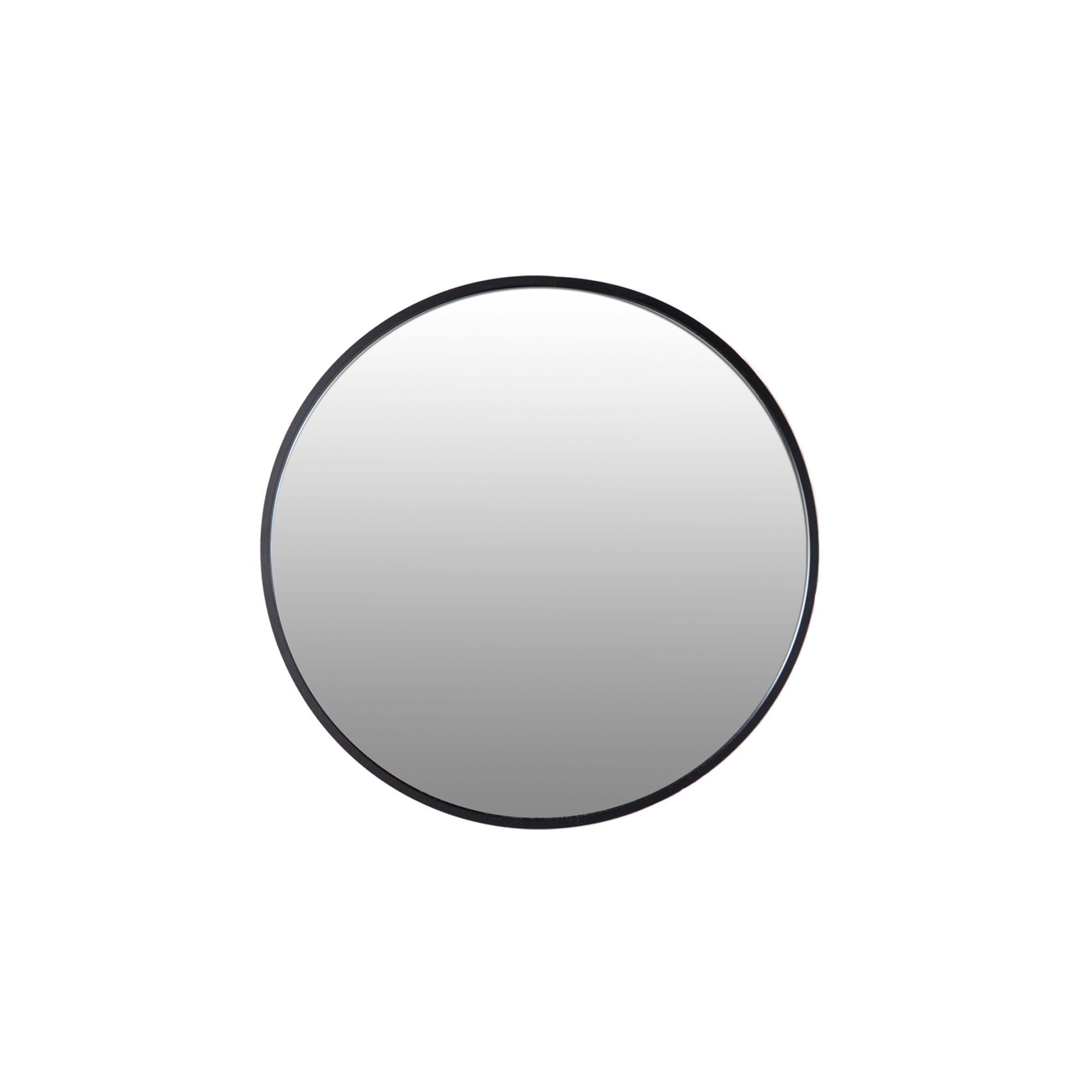 Spiegel rond 60 - zwart