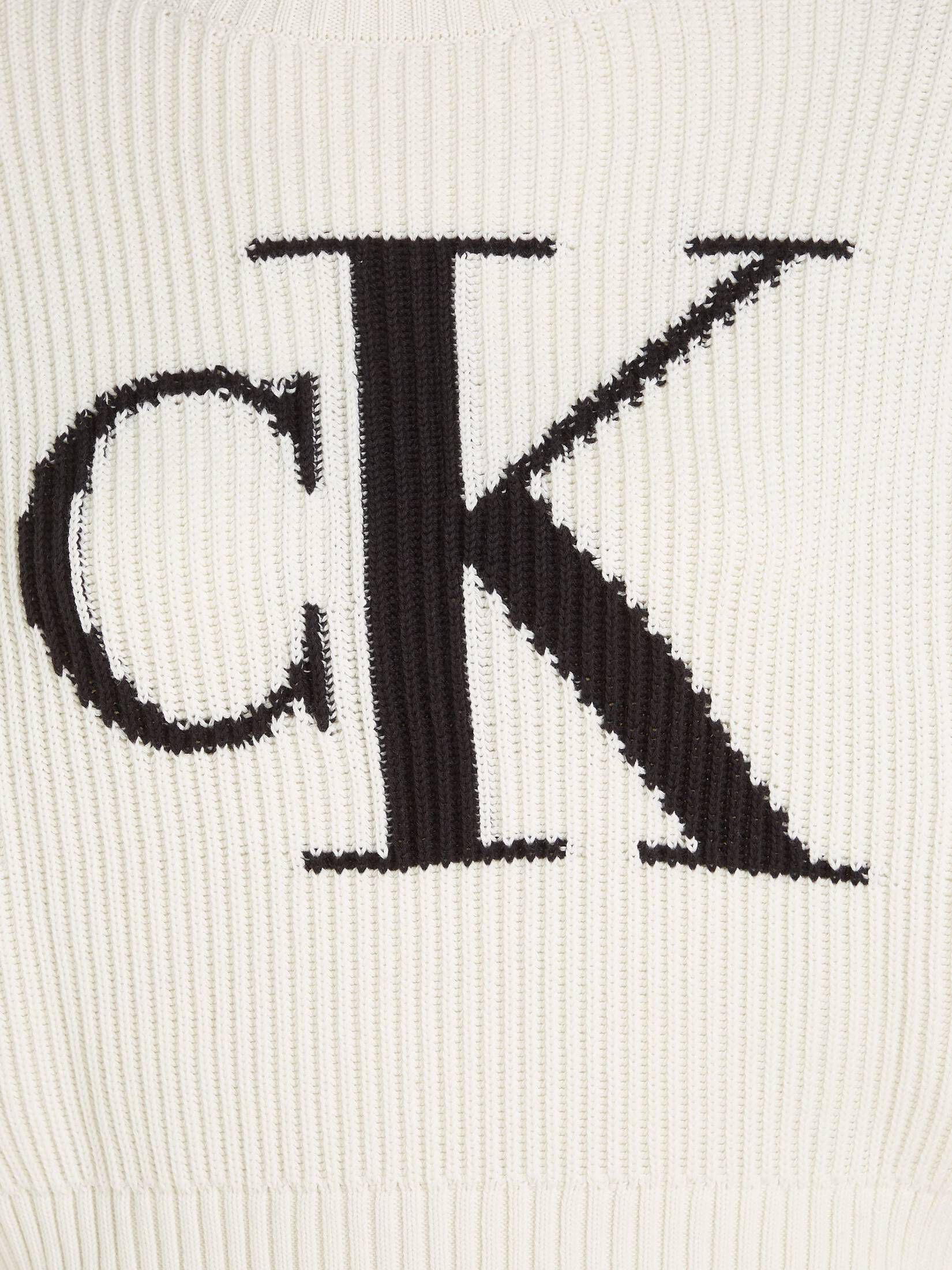 CALVIN KLEIN JEANS| Damen Rollkragenpullover BLOWN UP CK LOOSE SWEATER