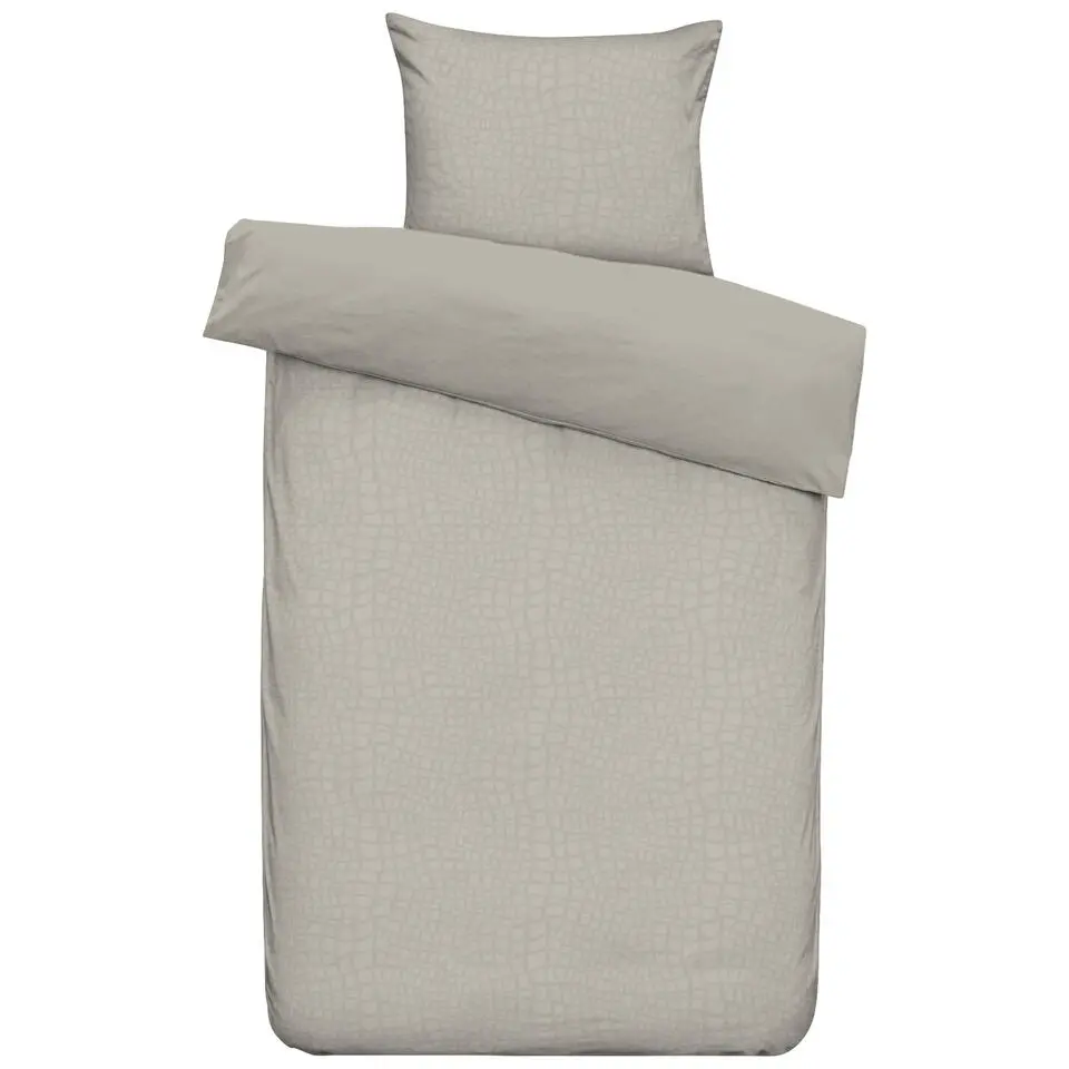 Dekbedovertrek Cozy Contour - zand - 140x220 cm