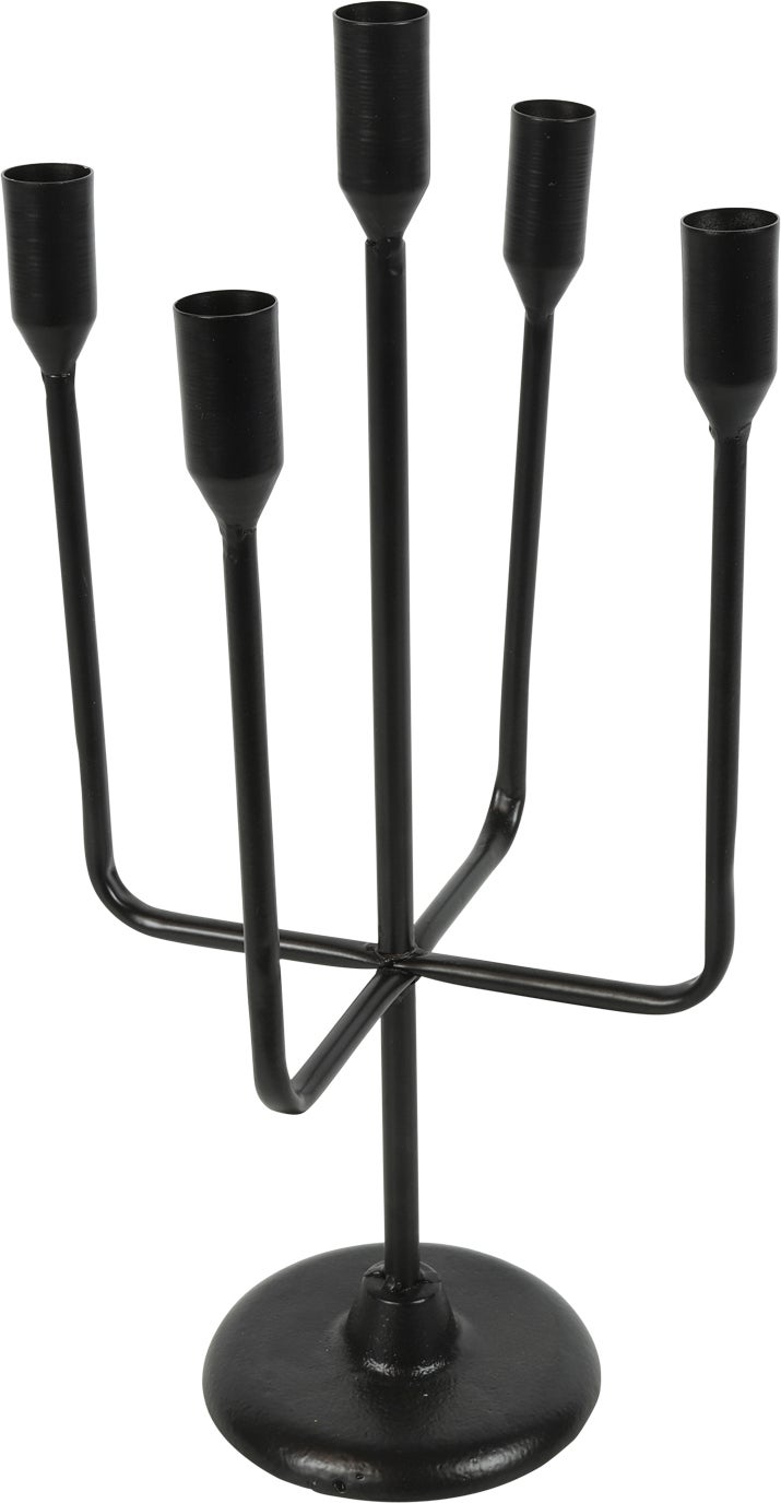 Countryfield kandelaar Kiros zwart D 16 H 40 cm