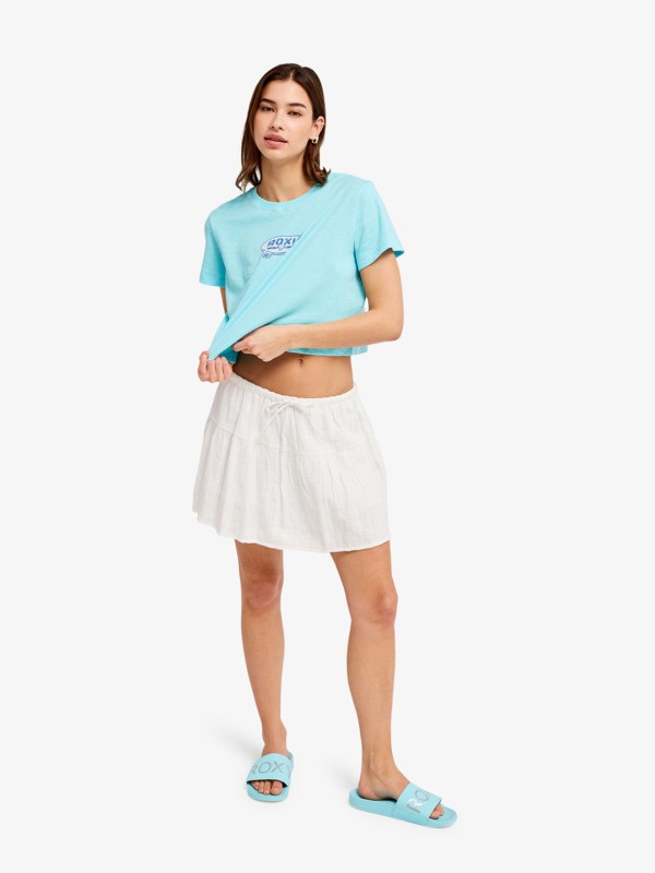 Endless Weekends T-Shirt à manches courtes Bleu Femme