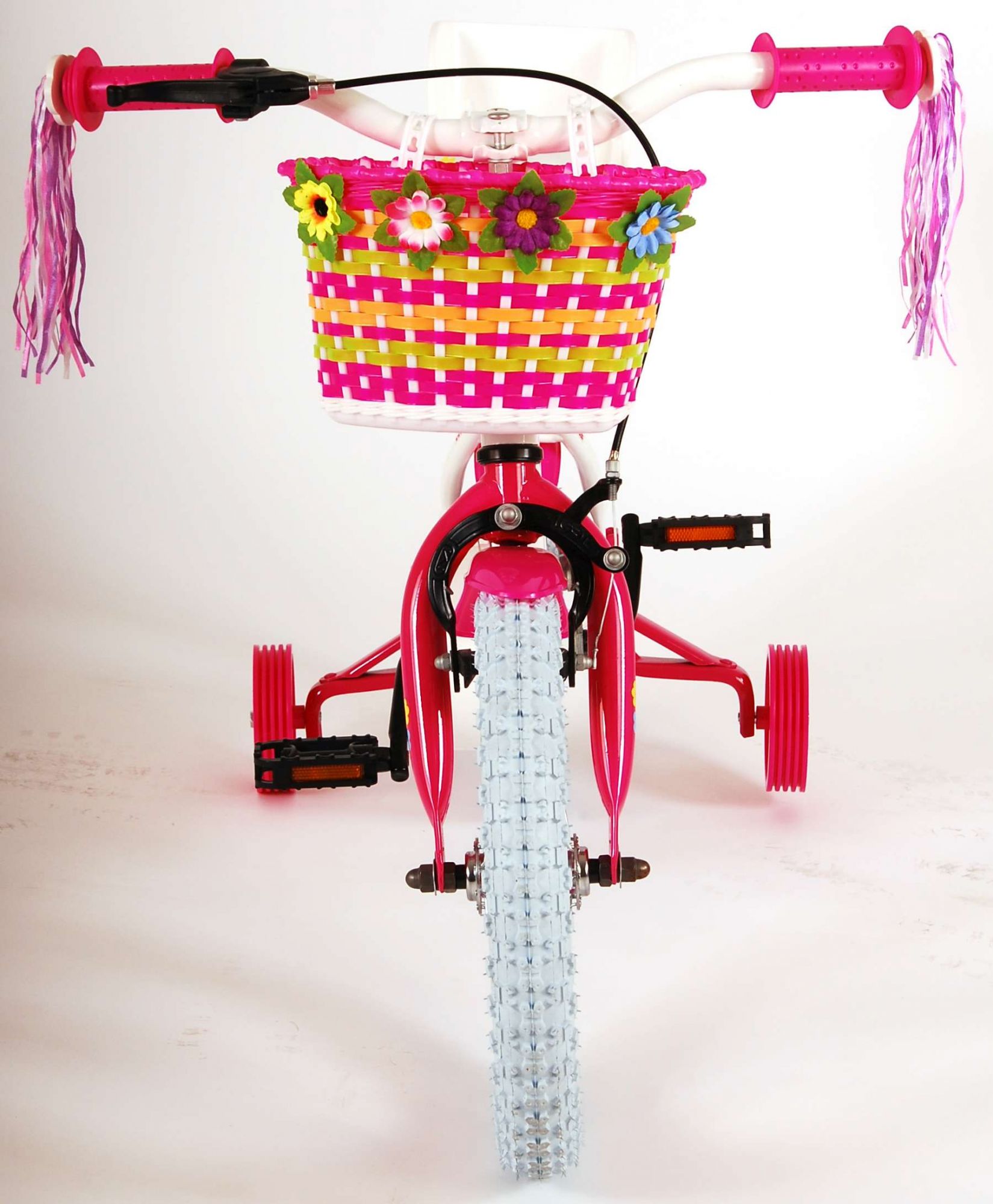 Kinderfahrrad Ashley für Mädchen 14 Zoll Kinderrad in Weiß