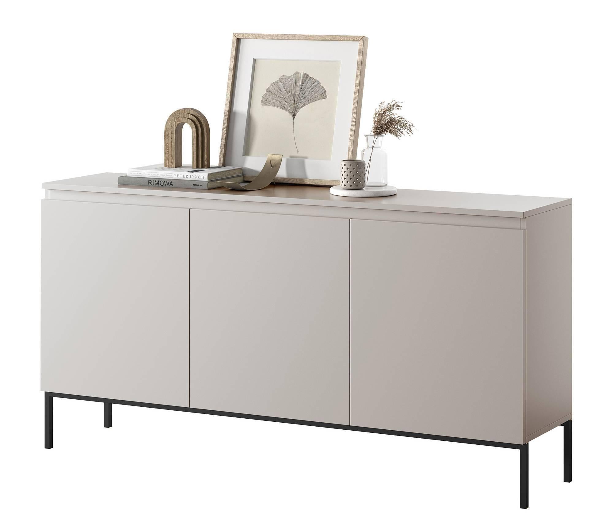 NADUVI Collection Kate Dressoir - B 150 cm - Beige / Zwart