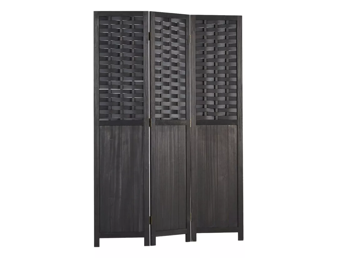Paravent en 3 panneaux bois marron 132 x 2 x 175 cm PAR06081