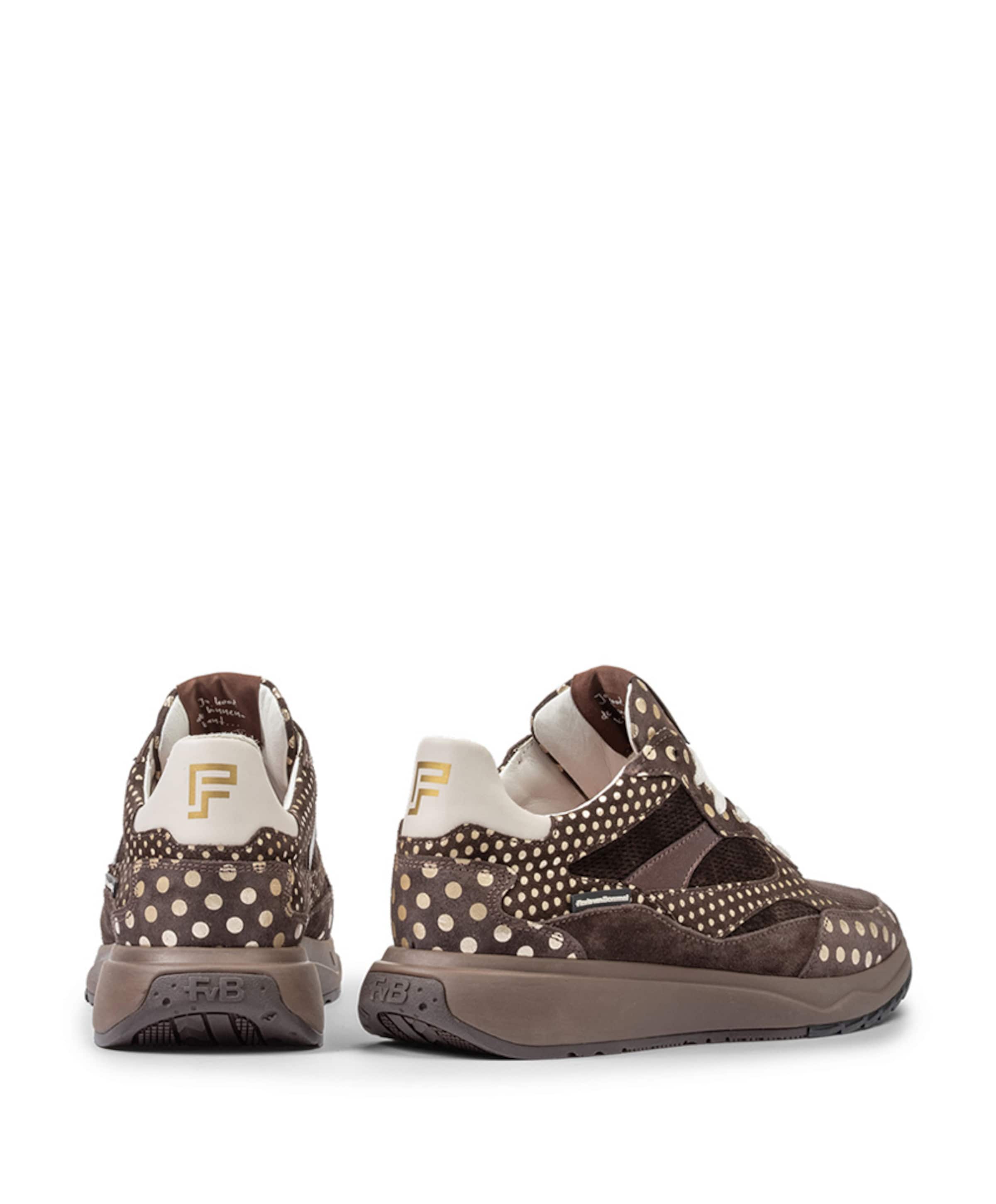 Floris van Bommel dames sneakers bruin