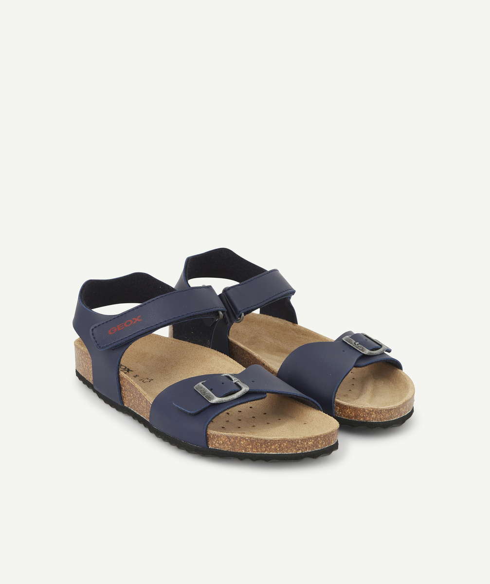 GEOXSANDALES GHITA BLEU MARINE À SCRATCH