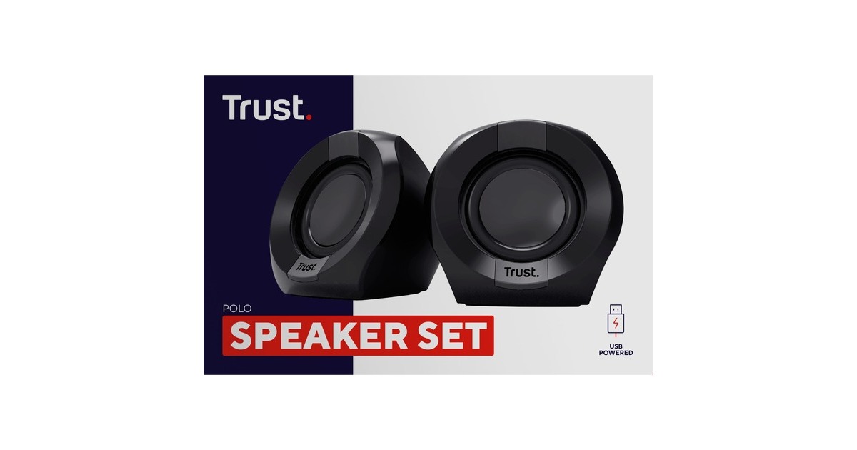 TrustPolo 2.0 luidsprekerset pc-luidspreker  (Zwart)