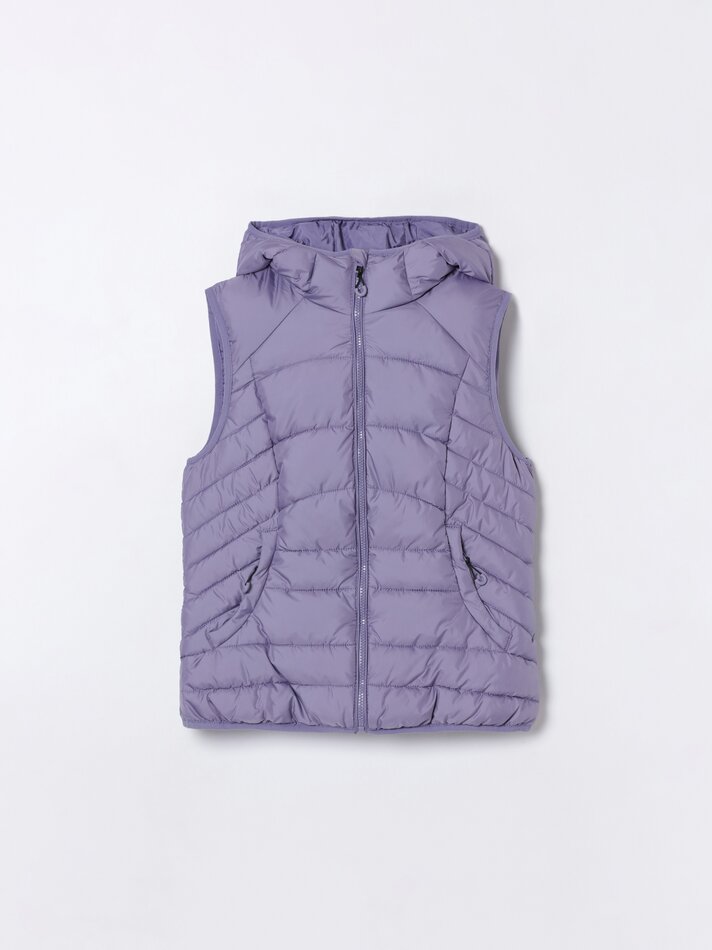 Colete esportivo acolchoado - Malva Pastel
