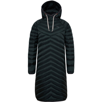 Varg Sarek Long Down Hood  Mantel Dark Emerald Green Damen