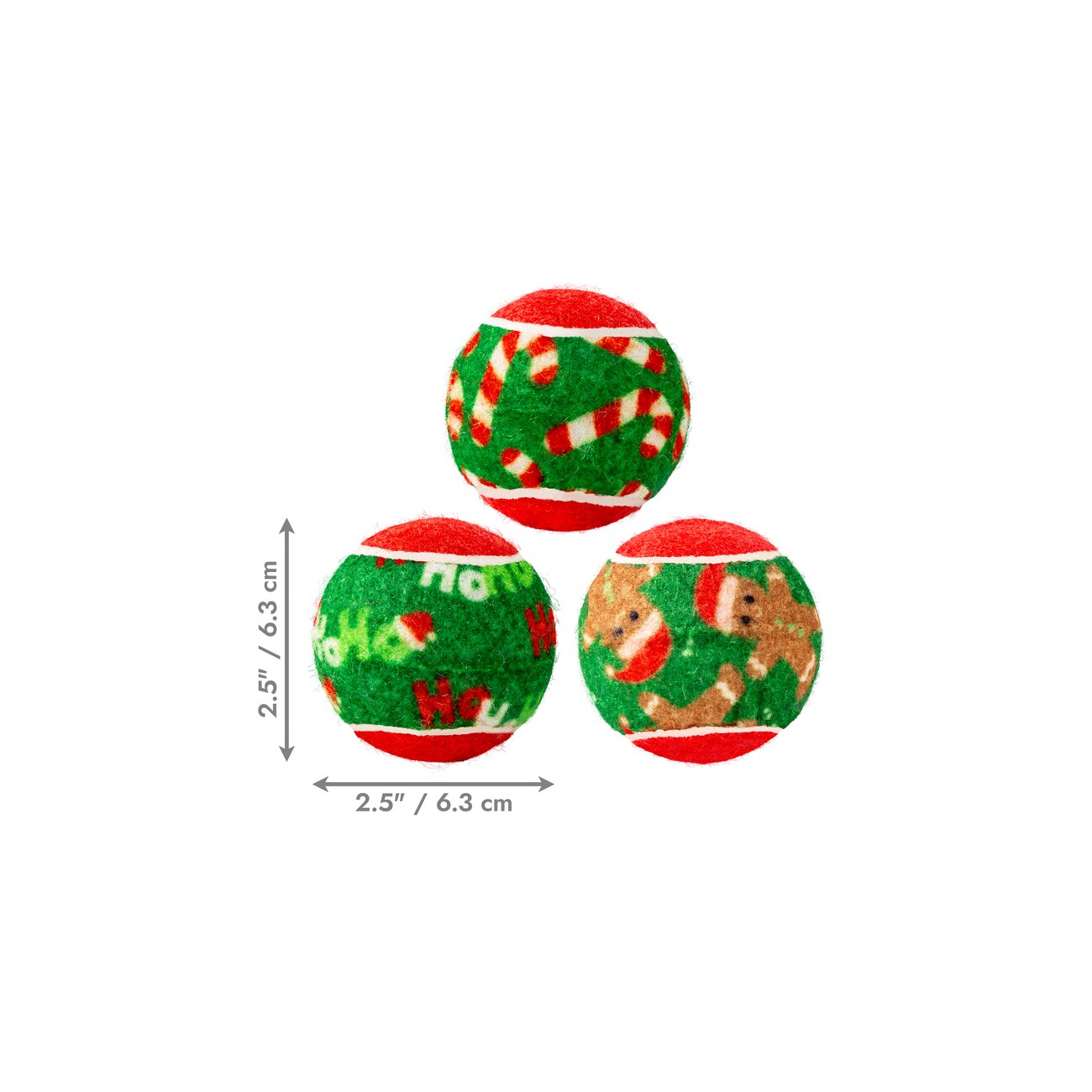 KONG Holiday SqueakAir Balls M 6 Stück