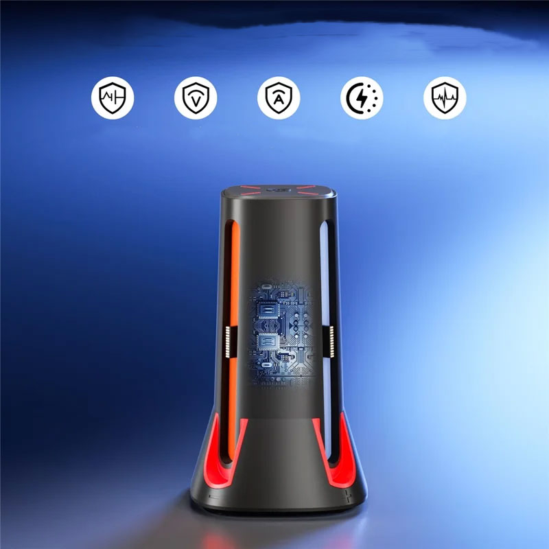 (4-fach) Ladestation Charging Dock mit LED-Anzeige für Nintendo Switch 2 Joy-Cons Controller - Schwarz