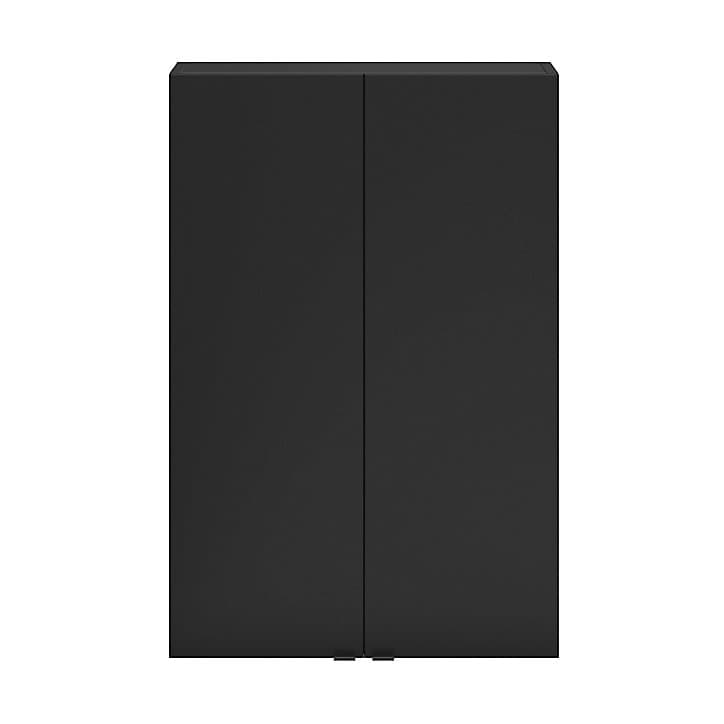 Armoire de salle de bains faible profondeur GoodHome Imandra noir mat L. 60 x H. 90 x P. 15 cm