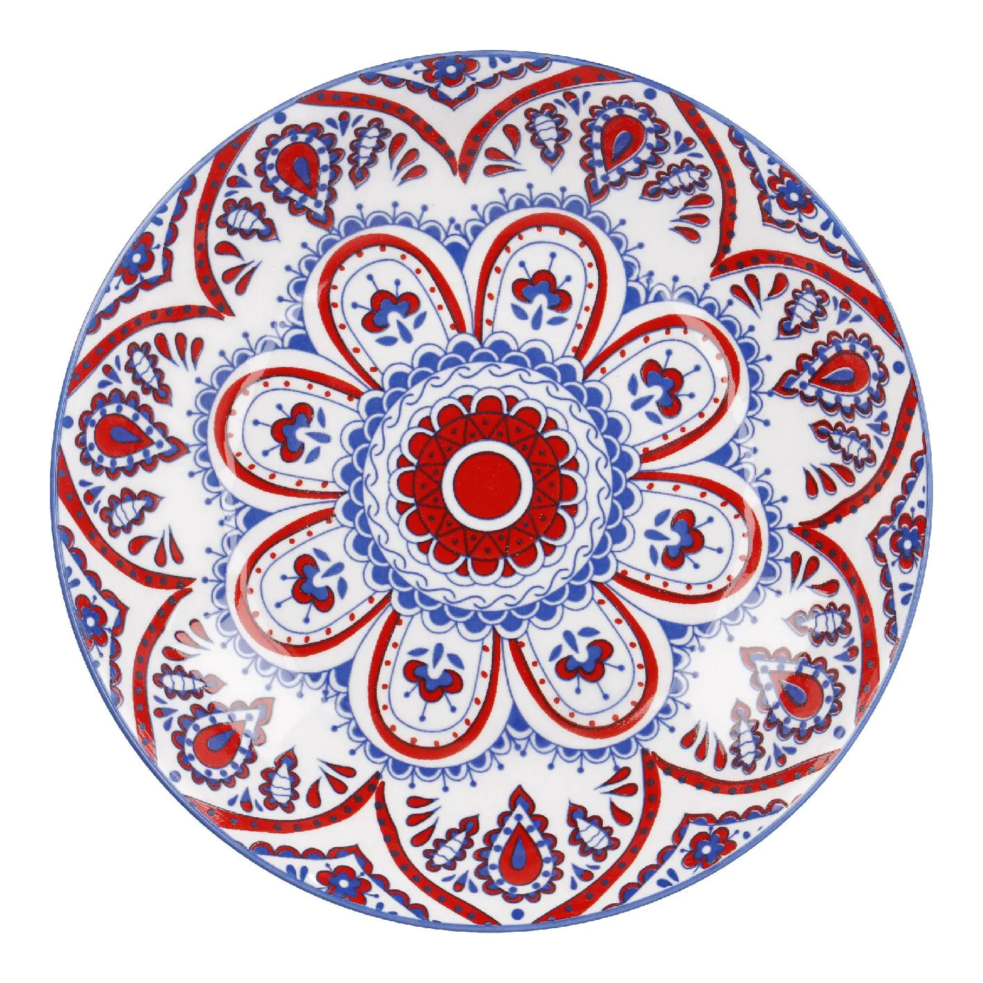 Schale Lisa, flach, dunkelblau, 20 cm