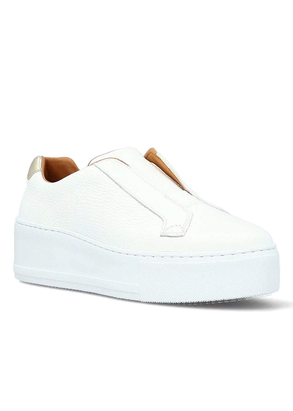BASKET SLIPPERS TAYLOR CUIR BLANC