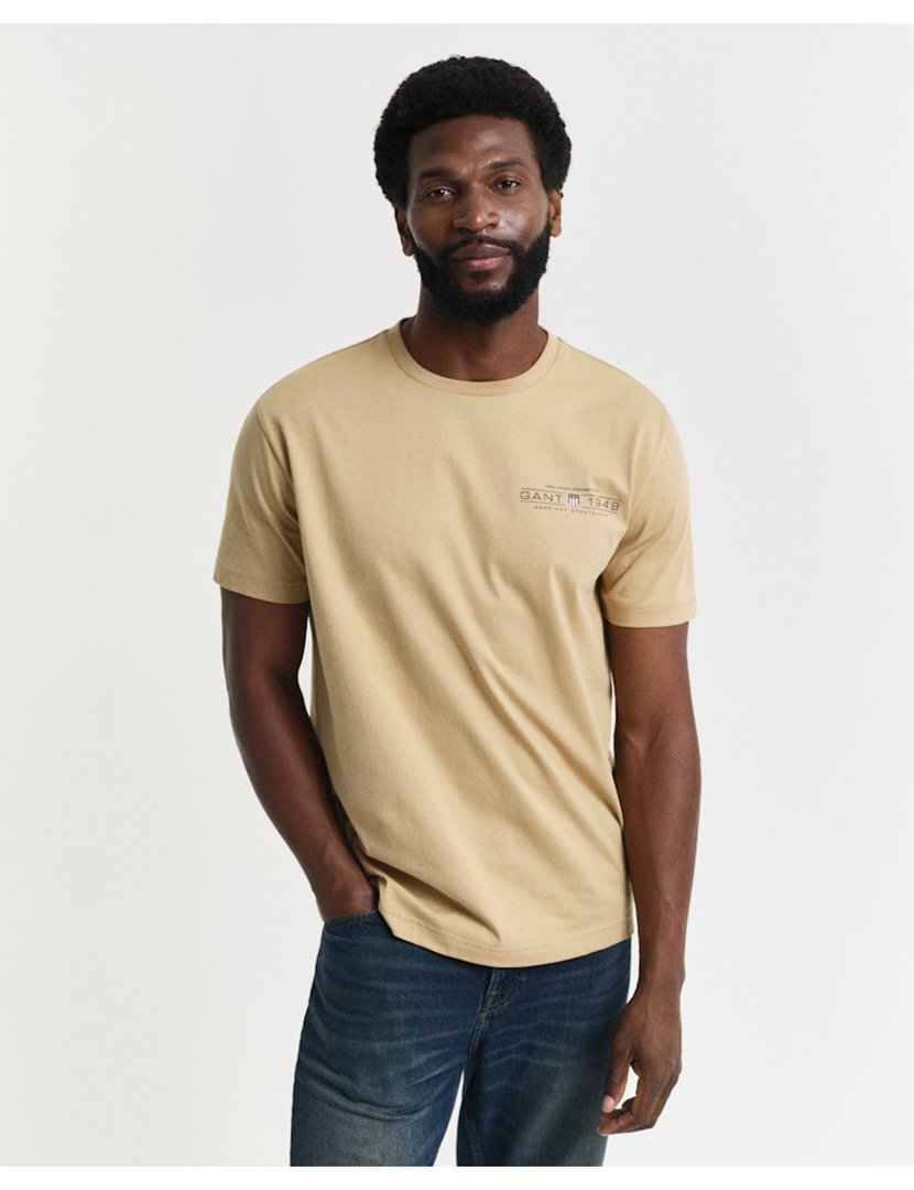T-shirt Printed Graphics Brown