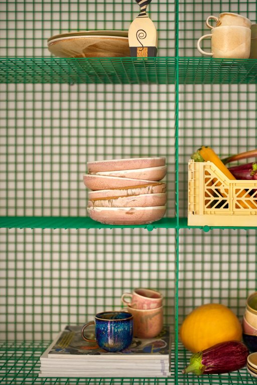 HKliving Chef Ceramic kop en schotel rustic blue