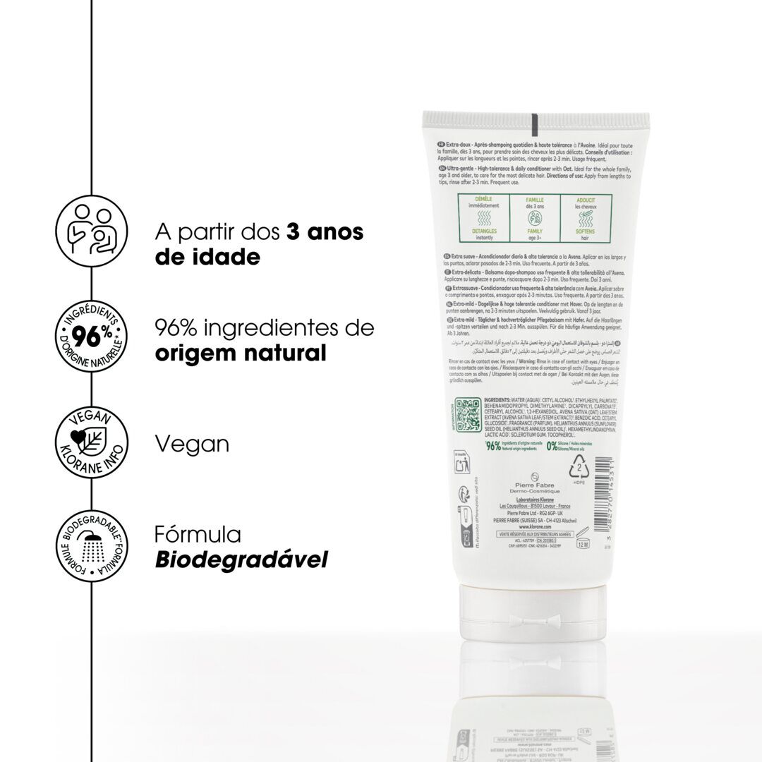 KLORANE  Condicionador Aveia - 200ml