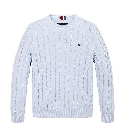 Tommy Hilfiger Bluse - Strik - Essential CaBlå - Breezy Blue