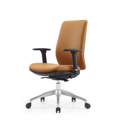 Fauteuil de bureau SHERMAN Gold - accoudoirs réglables - Appui-tête en option - marron